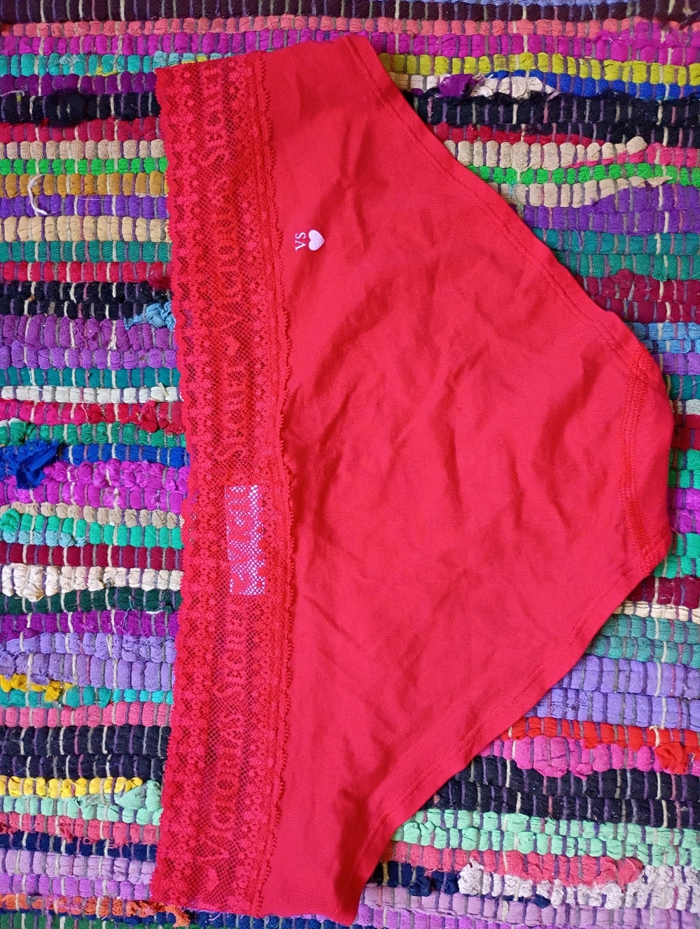 Victoria's Secret Red Lace Panty - Picture 4 of 4